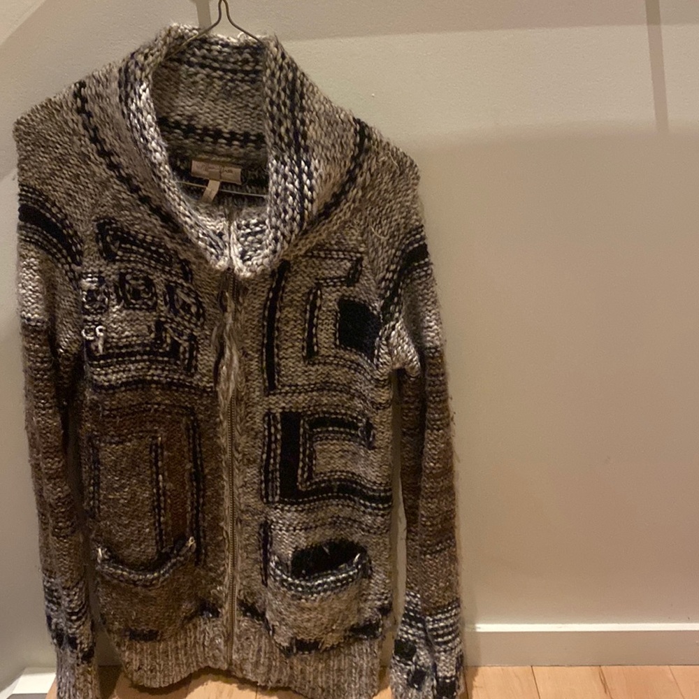 Wilfred Italian Yarn Zip Up Sweater